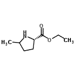 结构式 CAS# 2764-43-4, 乙基5-甲基-L-脯氨酸酯
