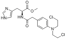 CAS#: 2764-56-9， N-[4-[Bis(2-chloroethyl)amino]phenacetyl]-L-histidine methyl ester