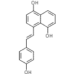 CAS#: 27667-40-9， 4-[(E)-2-(4-Hydroxyphenyl)Vinyl]-1,5-Naphthalenediol