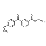 structure of CAS# 276877-15-7, Ethyl 3-(4-Methoxybenzoyl)Benzoate;3-carboethoxy-4'-methoxybenzophenone