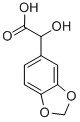结构式 CAS# 27738-46-1, alpha-羟基-1,3-苯并二氧戊环-5-乙酸