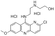 CAS#: 27739-78-2， 2-Chloro-6-methoxy-9-[2-(2-hydroxyethyl)aminoethylamino]-1-azaacridinedihydrochloride