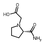 CAS#: 277751-02-7， [(2S)-2-Carbamoyl-1-Pyrrolidinyl]Acetic Acid