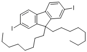 structure of CAS# 278176-06-0, 2,7-Diiodo-9,9-Dioctyl-9H-Fluorene