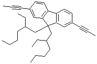 CAS#: 278176-13-9， 9,9-Di(2'-Ethylhexyl)-2,7-Di-1-Propynyl-9H-Fluorene