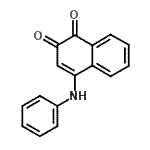 结构式 CAS# 27828-56-4, 4-苯胺基-1,2-萘二酮