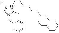 structure of CAS# 278603-08-0, 1-Benzyl-3-cetyl-2-methylimidazolium iodide;1-Hexadecyl-2-Methyl-3-(Phenylmethyl)-1H-Imidazoliumiodide