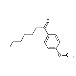 结构式 CAS# 278619-91-3, 6-氯-1-(4-甲氧基苯基)-1-己酮