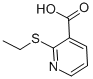 structure of CAS# 27868-76-4, 2-(Ethylthio)Nicotinic Acid;2-(Ethylmercapto)Nicotinic Acid~2-(Ethylthio)Pyridine-3-Carboxylic Acid;2-(Ethylthio)Pyridine-3-Carboxylicacid;2-(Ethylthio)Nicotinic Acid,97%