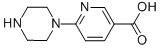 structure of CAS# 278803-18-2, 6-Piperazin-1-Yl-Nicotinic Acid;6-PIPERAZIN-1-YL-NICOTINIC ACID