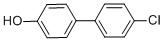 structure of CAS# 28034-99-3, 4-Chloro-4'-Hydroxybiphenyl;4-Biphenylol, 4'-Chloro-;4-Chloro-4'-Hydroxybiphenyl;4-Chloro-4-Hydroxybiphenyl