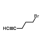structure of CAS# 28077-72-7, 5-Bromo-1-Pentyne;5-BROMO-1-PENTYNE