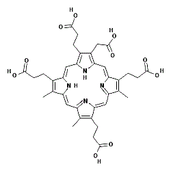 CAS#: 28100-78-9， 3-(Carboxymethyl)-8,13,17-Trimethyl-21H,23H-Porphine-2,7,12,18-Tetrapropanoic Acid