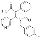 CAS#: 281206-13-1， 2-(4-Fluorobenzyl)-1-Oxo-3-Pyridin-3-Yl-1,2,3,4-Tetrahydroisoquinoline-4-Carboxylic Acid