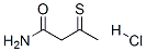 structure of CAS# 2825-28-7, 3-Sulfanylidenebutanamide Hydrochloride;3-Thioxobutanamide Hydrochloride;3-Thioxobutyramide Hydrochloride