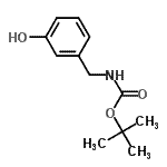结构式 CAS# 28387-66-8, 2-甲基-2-丙基(3-羟基苄基)氨基甲酸酯