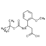 CAS#: 284493-52-3， 3-(2-Methoxyphenyl)-3-({[(2-Methyl-2-Propanyl)Oxy]Carbonyl}Amino)Propanoic Acid