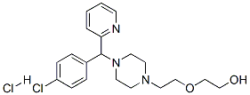 CAS#: 2850-44-4， 2-[2-[4-(P-Chloro-alpha-2-Pyridylbenzyl)Piperazin-1-Yl]Ethoxy]Ethanol Hydrochloride