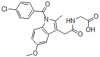 CAS#: 2854-21-9， [[[1-(4-Chlorobenzoyl)-5-methoxy-2-methyl-1H-indol-3-yl]acetyl]amino]acetic acid