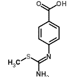 CAS#: 285556-33-4， 4-{(Z)-[Amino(Methylsulfanyl)Methylene]Amino}Benzoic Acid