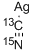 structure of CAS# 285978-21-4, Silver Cyanide-13C,15N