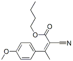 CAS 登录号：28711-04-8， 2-氰基-3-(4-甲氧基苯基)-2-丁烯酸丁酯