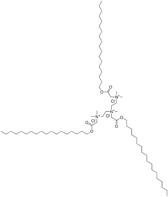 CAS#: 28719-79-1， 2,2,5,8,8-Pentamethyl-1,9-Bis(Octadecyloxycarbonyl)-5-(Octadecyloxycarbonylmethyl)-2,5,8-Triazonianonane Trichloride