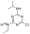structure of CAS# 287476-17-9, 2-Chloro-4-Ethylamino-15N-6-Isopropylamino-1,3,5-Triazine