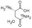 structure of CAS# 287484-32-6, L-Asparagine Monohydrate (15N2)