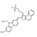 CAS#: 28784-39-6， 3-(2-{2-[(3-Ethyl-5-Methyl-1,3-Benzothiazol-2(3H)-Ylidene)Methyl]-1-Buten-1-Yl}Naphtho[1,2-d][1,3]Thiazol-1-Ium-1-Yl)-1-Propanesulfonate