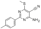CAS#: 287922-40-1， 4-Amino-2-(4-Methylphenyl)-6-(Methylthio)Pyrimidine-5-Carbonitrile