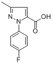 结构式 CAS# 288251-65-0, 1-(4-氟苯基)-3-甲基-1H-吡唑-5-羧酸