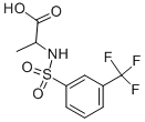 structure of CAS# 288266-54-6, N-[[3-(Trifluoromethyl)Phenyl]Sulfonyl]-L-Alanine;2-[3-(TRIFLUOROMETHYL)BENZENESULFONAMIDE]PROPIONIC ACID;(N-(3-TRIFLUOROMETHYL)BENZENESULFONYL)ALANINE