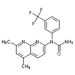 CAS#: 288309-94-4， 1-(5,7-Dimethyl-1,8-Naphthyridin-2-Yl)-1-[3-(Trifluoromethyl)Phenyl]Urea