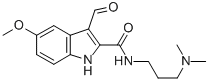 CAS 登录号：28837-79-8， N-(3-(二甲基氨基)丙基)-3-甲酰基-5-甲氧基-吲哚-2-甲酰胺