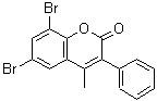 CAS 登录号：288399-85-9， 6,8-二溴-4-甲基-3-苯基-2H-苯并吡喃-2-酮