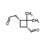 CAS#: 288848-36-2， (1R,3R)-2,2-Dimethyl-3-(2-Oxoethyl)Cyclobutanecarbaldehyde