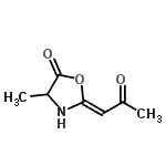 CAS#: 28897-82-7， (2Z)-4-Methyl-2-(2-Oxopropylidene)-1,3-Oxazolidin-5-One