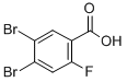 structure of CAS# 289039-48-1, 4,5-Dibromo-2-Fluorobenzoic Acid;4,5-DIBROMO-2-FLUOROBENZOIC ACID