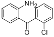 structure of CAS# 2894-45-3, 2-Amino-2'-Chlorobenzophenone;2-Amino-2'-Chlorobenzophenone