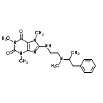 CAS#: 28947-50-4， 1,3,7-Trimethyl-8-({2-[Methyl(1-Phenyl-2-Propanyl)Amino]Ethyl}Amino)-3,7-Dihydro-1H-Purine-2,6-Dione