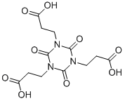 结构式 CAS# 2904-41-8, 三(2-羧基乙基)异氰脲酸酯