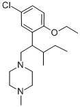 CAS#: 29122-64-3， 1-(beta-(Sec-Butyl)-5-Chloro-2-Ethoxyphenethyl)-4-Methyl-Piperazine