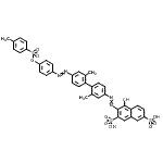 CAS#: 29128-77-6， 3-({2,2'-Dimethyl-4'-[(4-{[(4-Methylphenyl)Sulfonyl]Oxy}Phenyl)Diazenyl]-4-Biphenylyl}Diazenyl)-4-Hydroxy-2,7-Naphthalenedisulfonic Acid