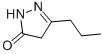 structure of CAS# 29211-70-9, 2,4-Dihydro-5-Propyl-3H-Pyrazol-3-One;3-Propyl-2-Pyrazolin-5-One;Aronis022576;Nsc109896