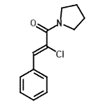 CAS#: 292153-68-5， (2Z)-2-Chloro-3-Phenyl-1-(1-Pyrrolidinyl)-2-Propen-1-One