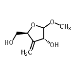CAS 登录号：292864-75-6， 甲基3-脱氧-3-亚甲基-D-赤式-呋喃戊糖苷
