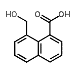CAS#: 29368-37-4， 8-(Hydroxymethyl)-1-Naphthoic Acid