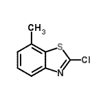structure of CAS# 2942-24-7, 2-Chloro-7-Methyl-1,3-Benzothiazole;2-chloro-7-methylbenzo[d]thiazole