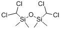 structure of CAS# 2943-70-6, 1,3-Bis(Dichloromethyl)-1,1,3,3-Tetramethyldisiloxane;Dichloromethyl-(Dichloromethyl-Dimethyl-Silyl)Oxy-Dimethyl-Silane;1,3-Bis(Dichloromethyl)-1,1,3,3-Tetramethyldisiloxane;Bis(Dichloromethyl)Tetramethyldisiloxane